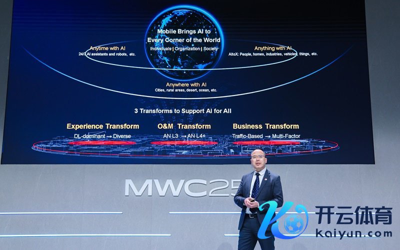 ▲ 华为曹明发布 AI-Centric 5.5G 系列处罚决策