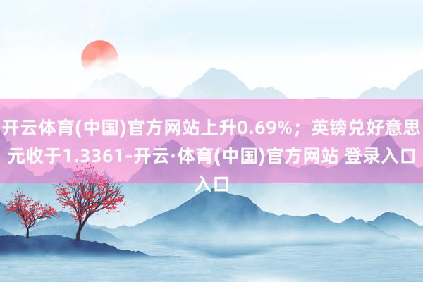 开云体育(中国)官方网站上升0.69%；英镑兑好意思元收于1.3361-开云·体育(中国)官方网站 登录入口